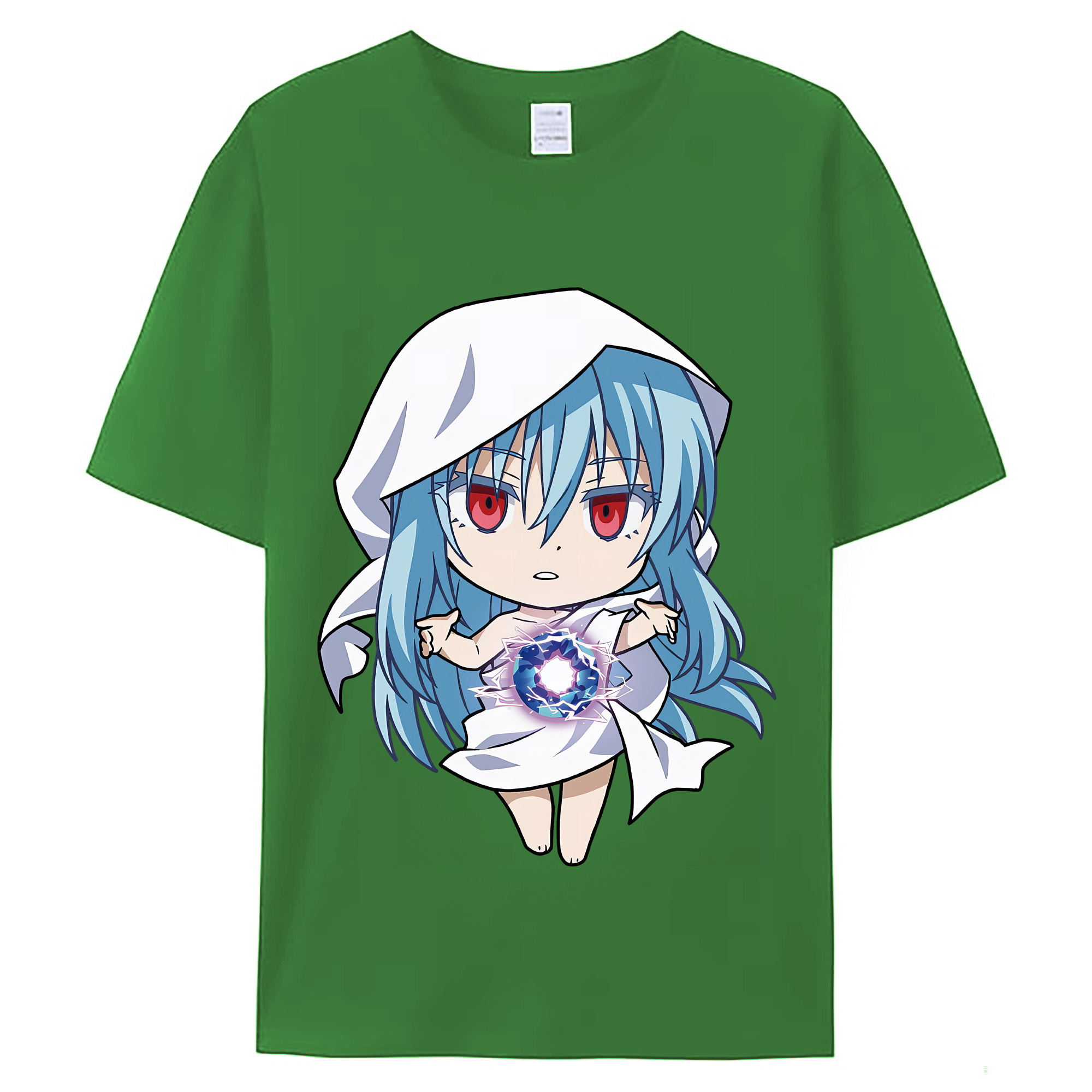 （画像用） 転スラ Regarding Reincarnated to Slime レディースカジュアルプリントTシャツ（綿100％）